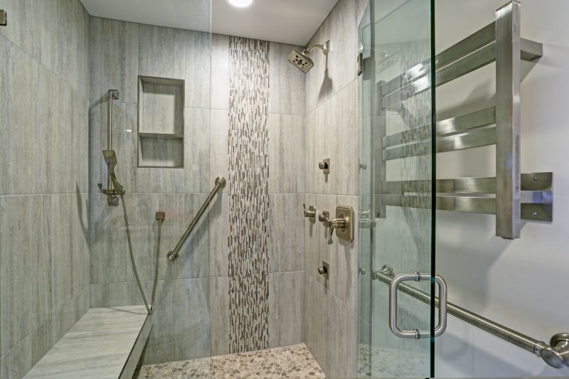 Tile Shower with Bench